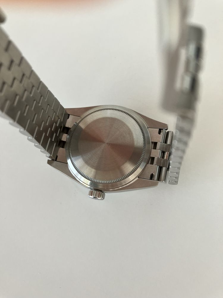 Zegarek Baltany Datejust 36mm automatyczny  NH35 unisex srebrny WR100M