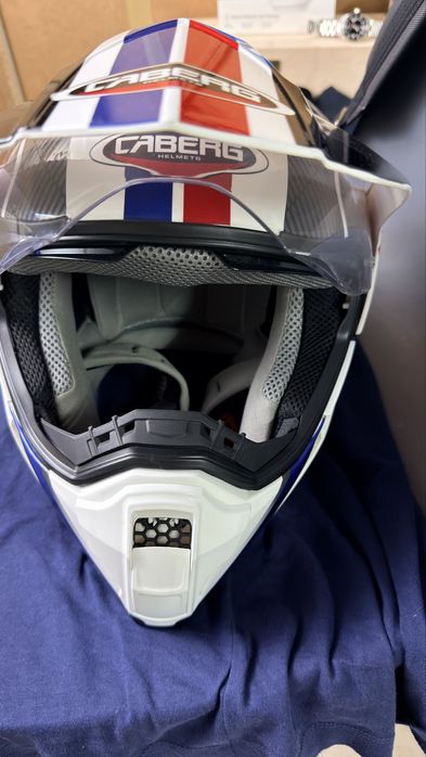 Capacete fechado dupla viseira marca caberg racing tamanho M