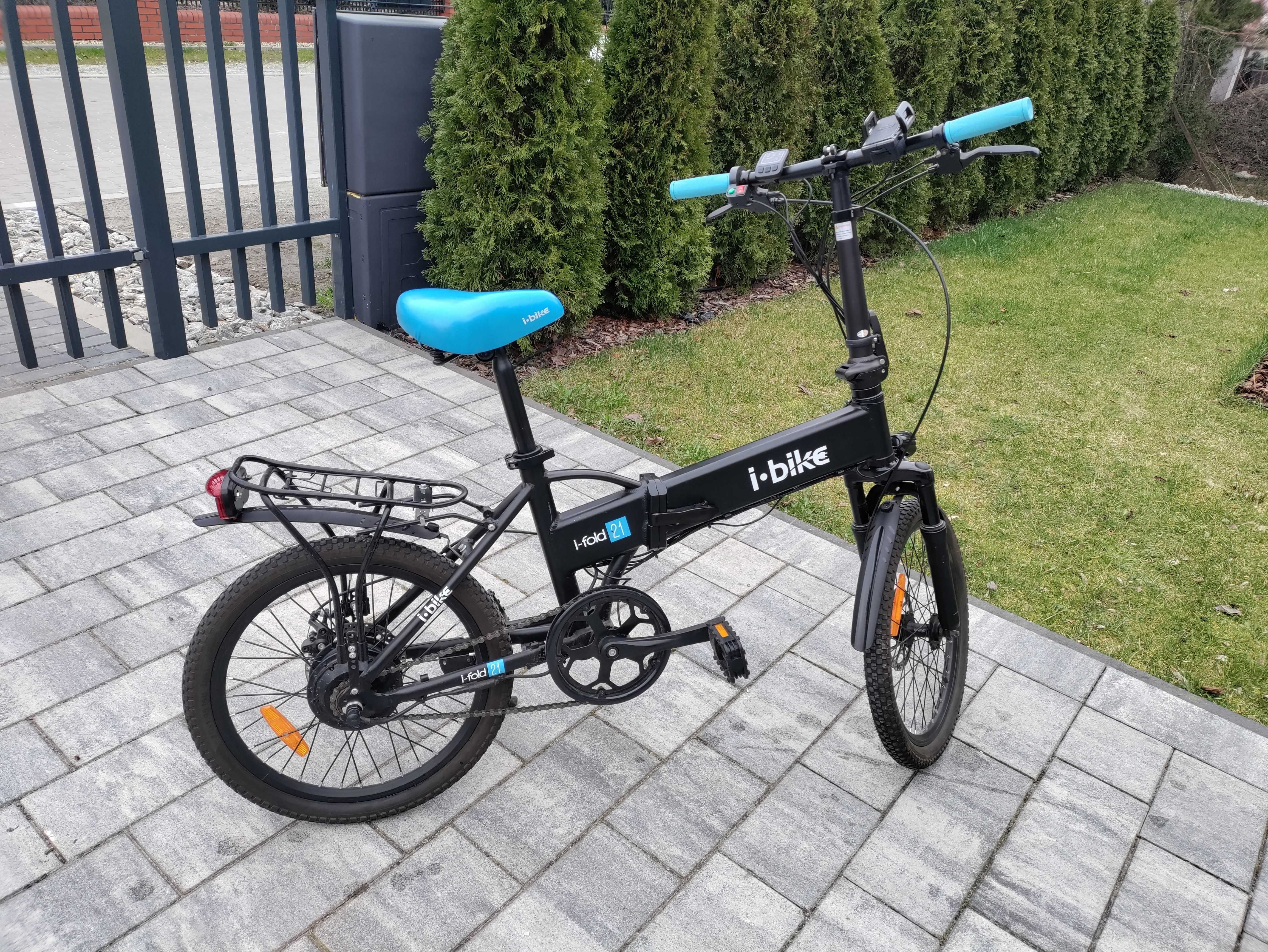 Rower elektryczny I-bike I-Fold 20, koło 20 " czarny 250 W