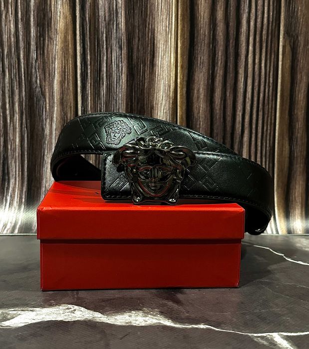 Ремінь, Ремень Versace Medusa Head leather belt 35mm