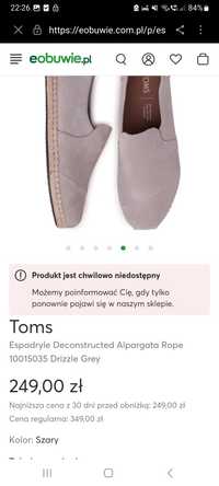 Espadryle buciki nowe okazja