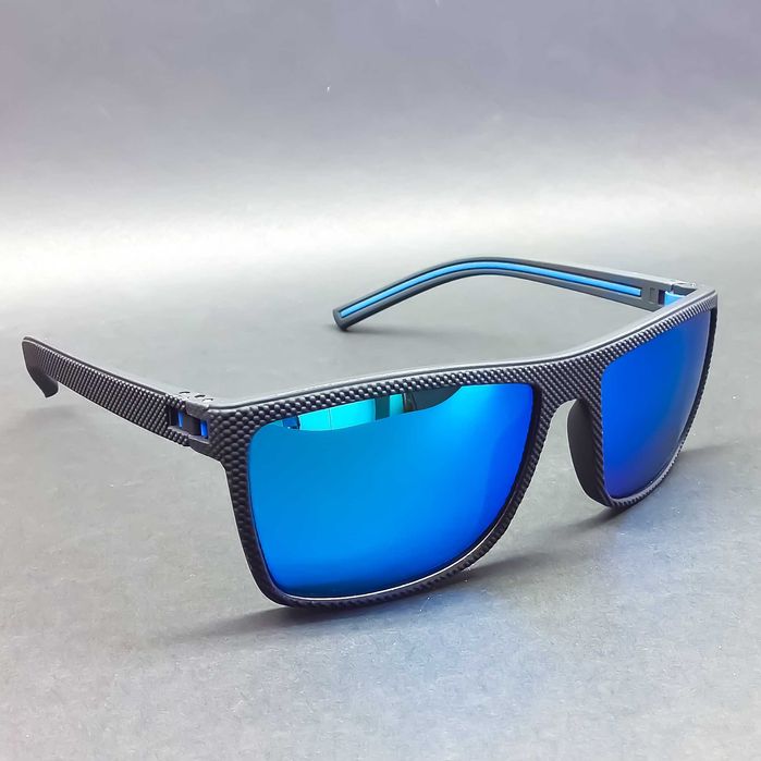 OKULARY PRZECIWSŁONECZNE. Polaryzacyjne HD. Ice Blue/Black Sportowe.