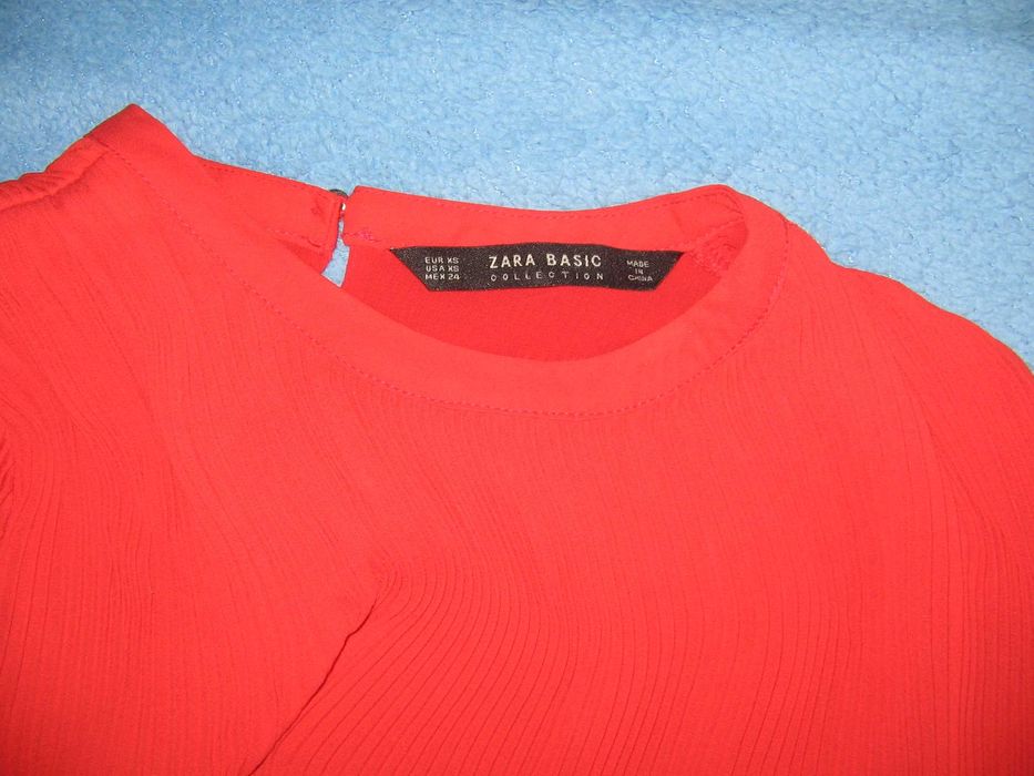 Платье алое ZARA