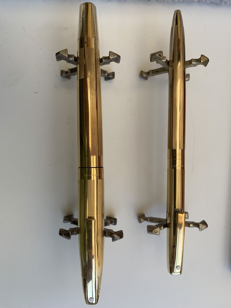 Conjunto de canetas Sheafer com aparo em ouro 14k