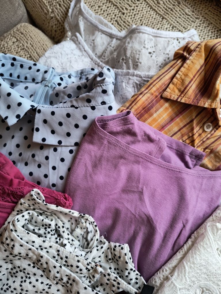 Zestaw bluzek damskich, bluzki damskie rozmiar 38, rozmiar M, 12 sztuk