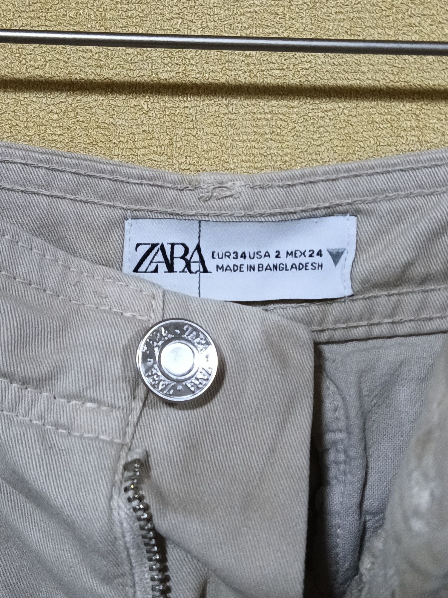 Штани жіночі Zara STRAIGHT-FIT TRF CARGO розмір - S