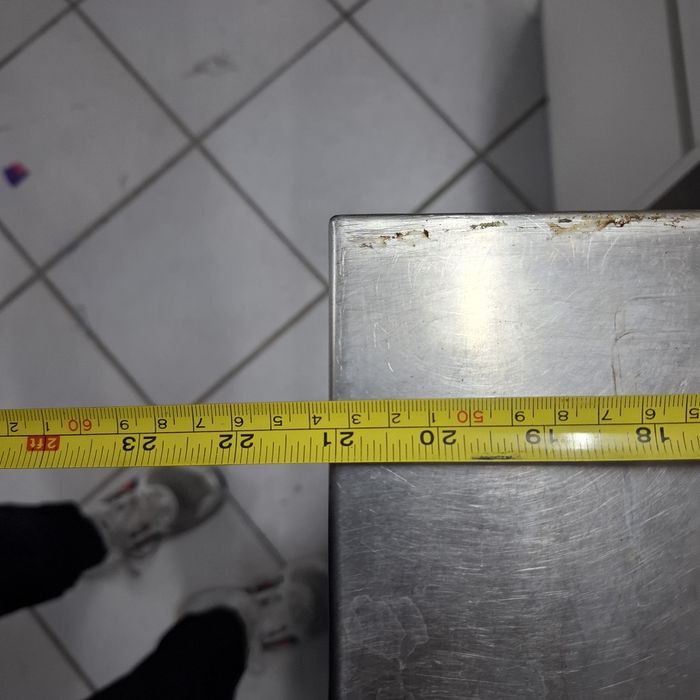 Bancada inox com prateleiras