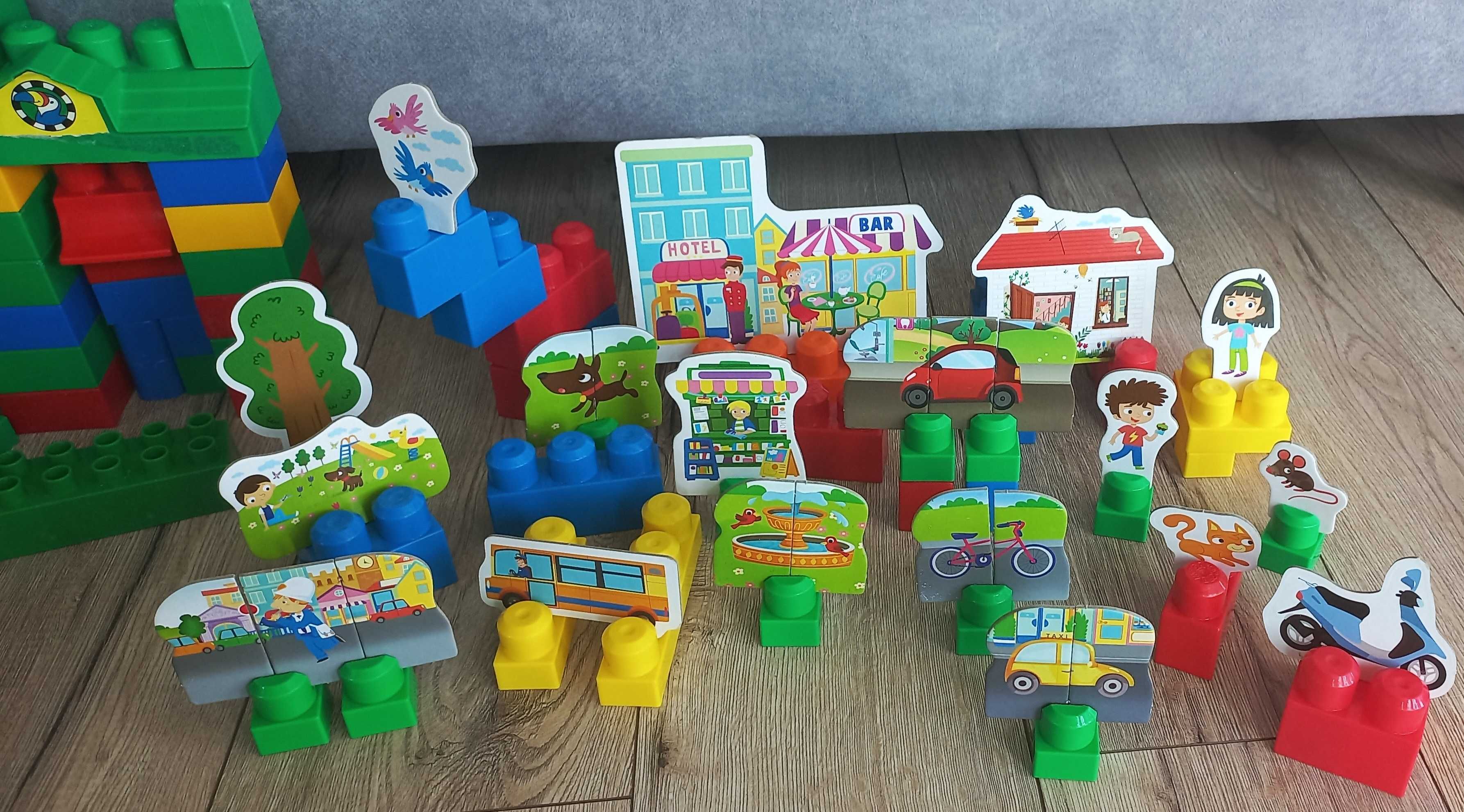 Klocki konstrukcyjne Carotina baby blocks 12m+ miasto