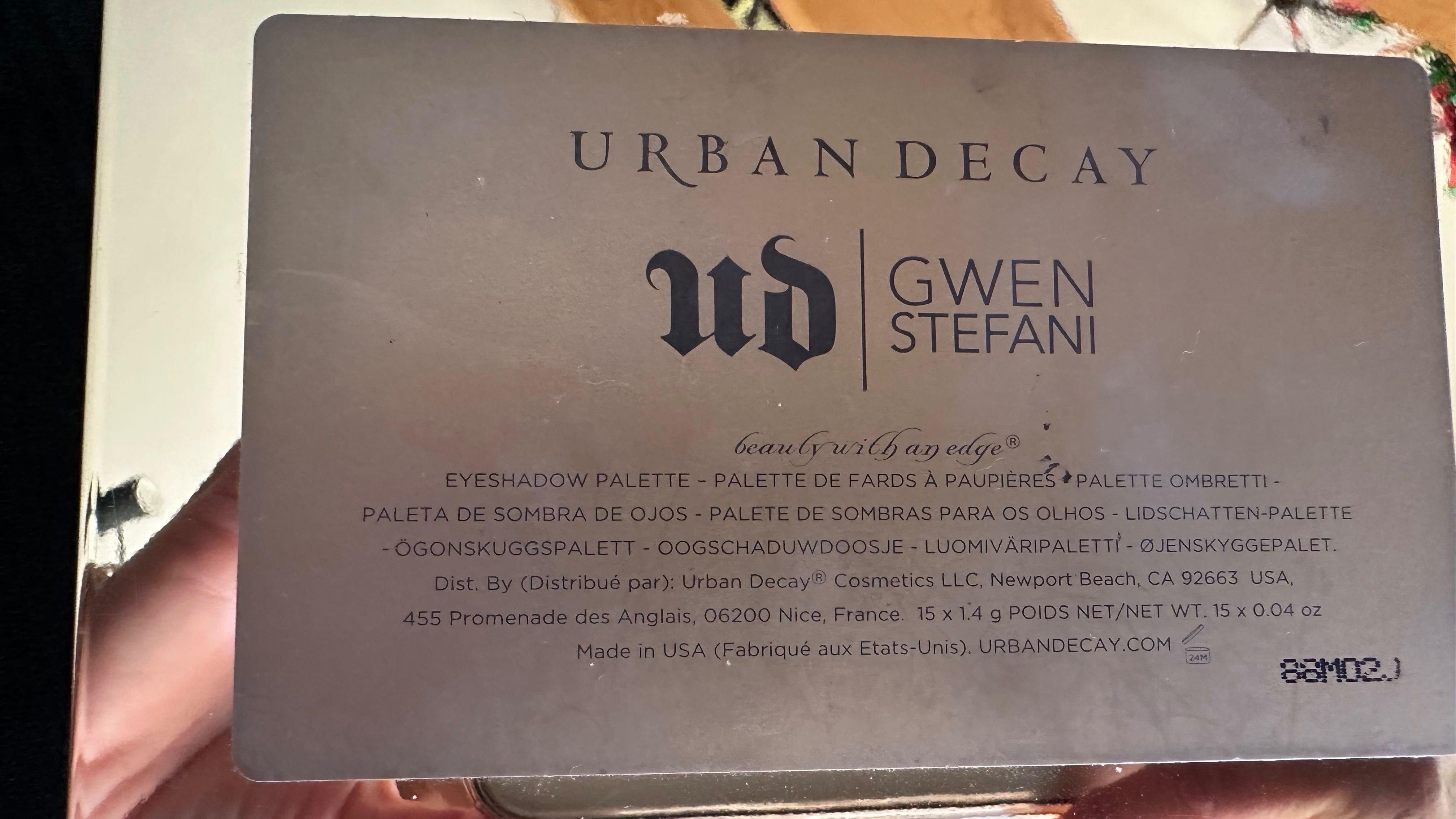 Paletka cieni Gwen Stefani Urban Decay unikat