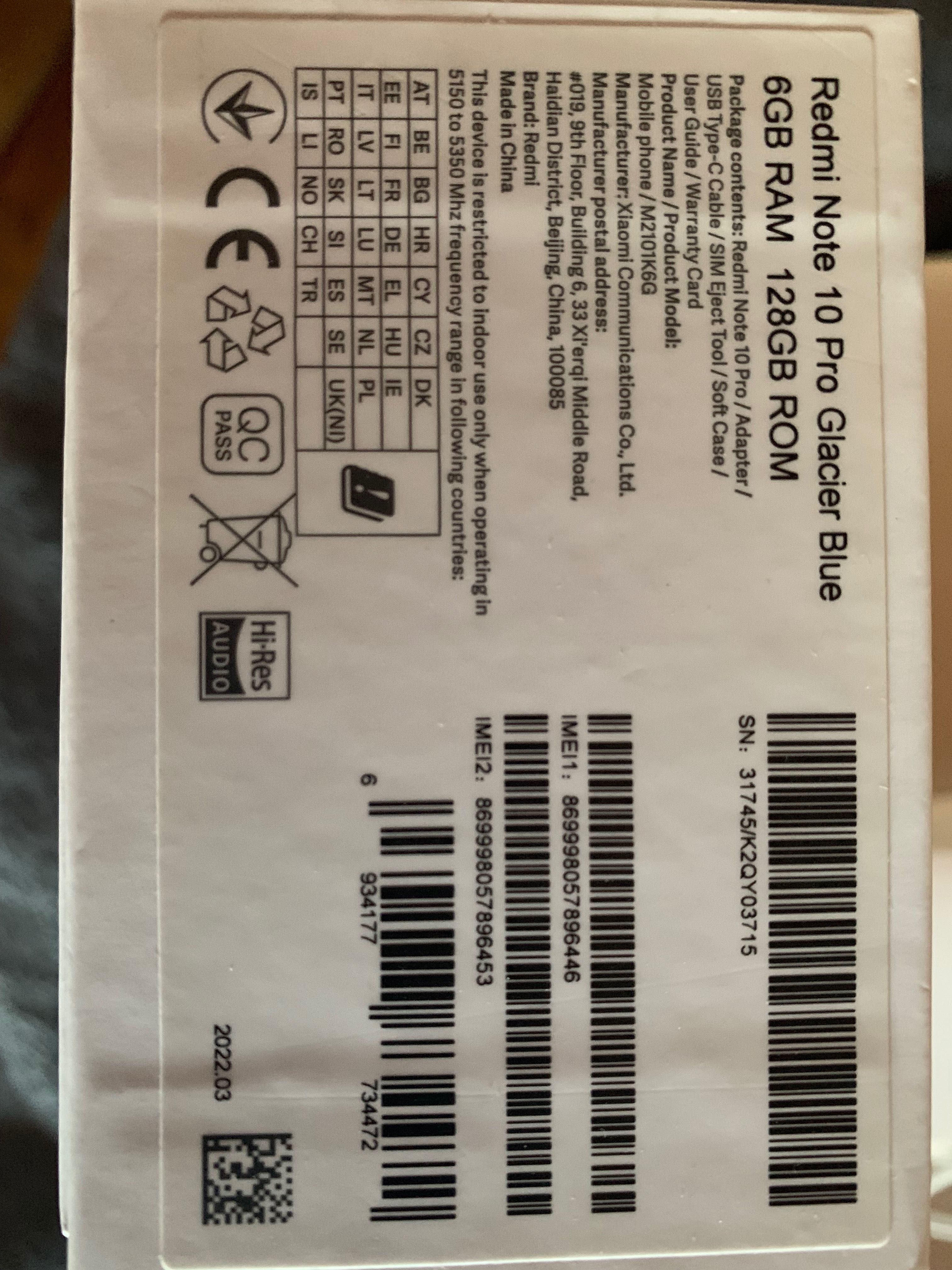 Xiaomi Redmi Note 10 Pro 6/128 Blue