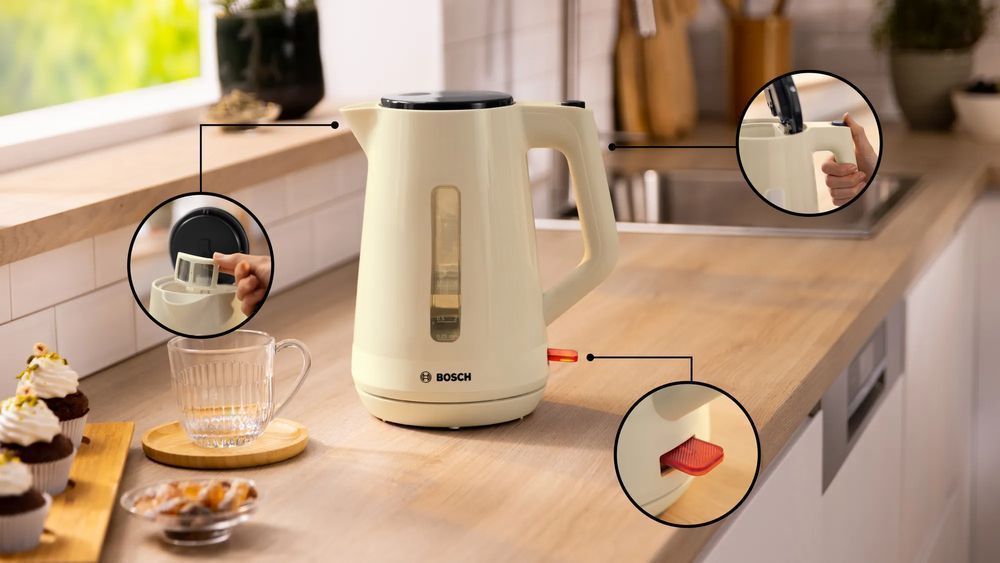 Czajnik Bosch MyMoment 1.7l, Beżowy TWK1M127