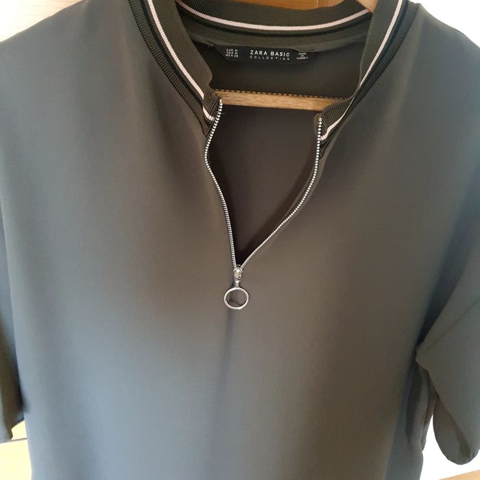 Vestido Zara verde M