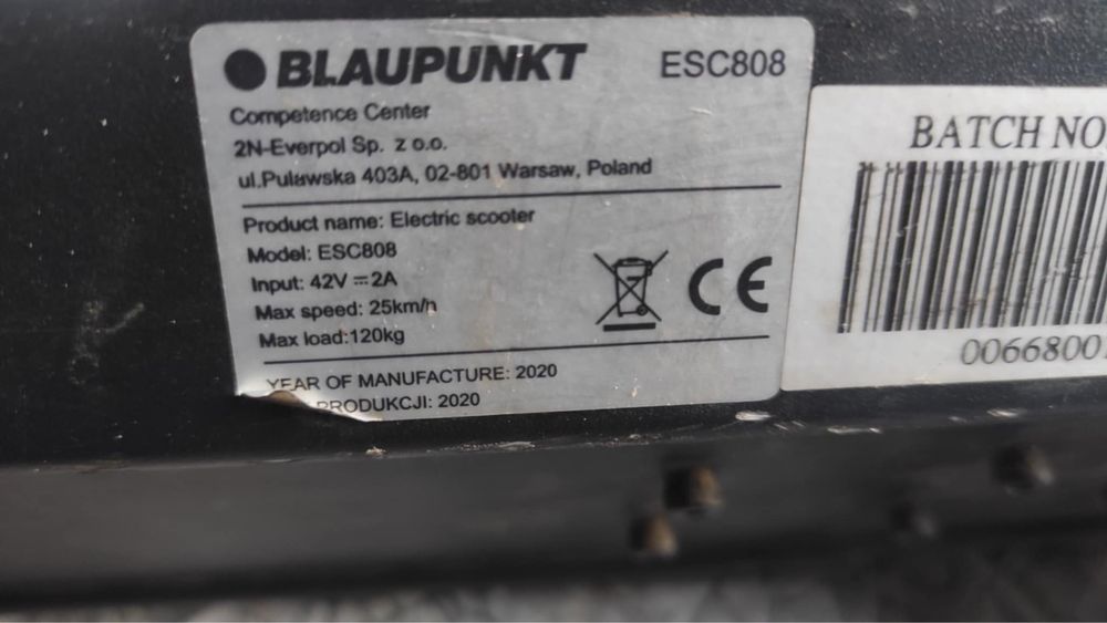 Hulajnoga elektryczna ESC808