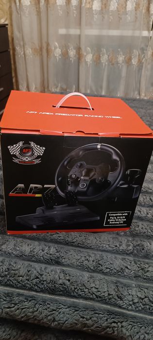 Ігрове кермо з педалями та коробкою передач 3в1 Gaming Steering Wheel
