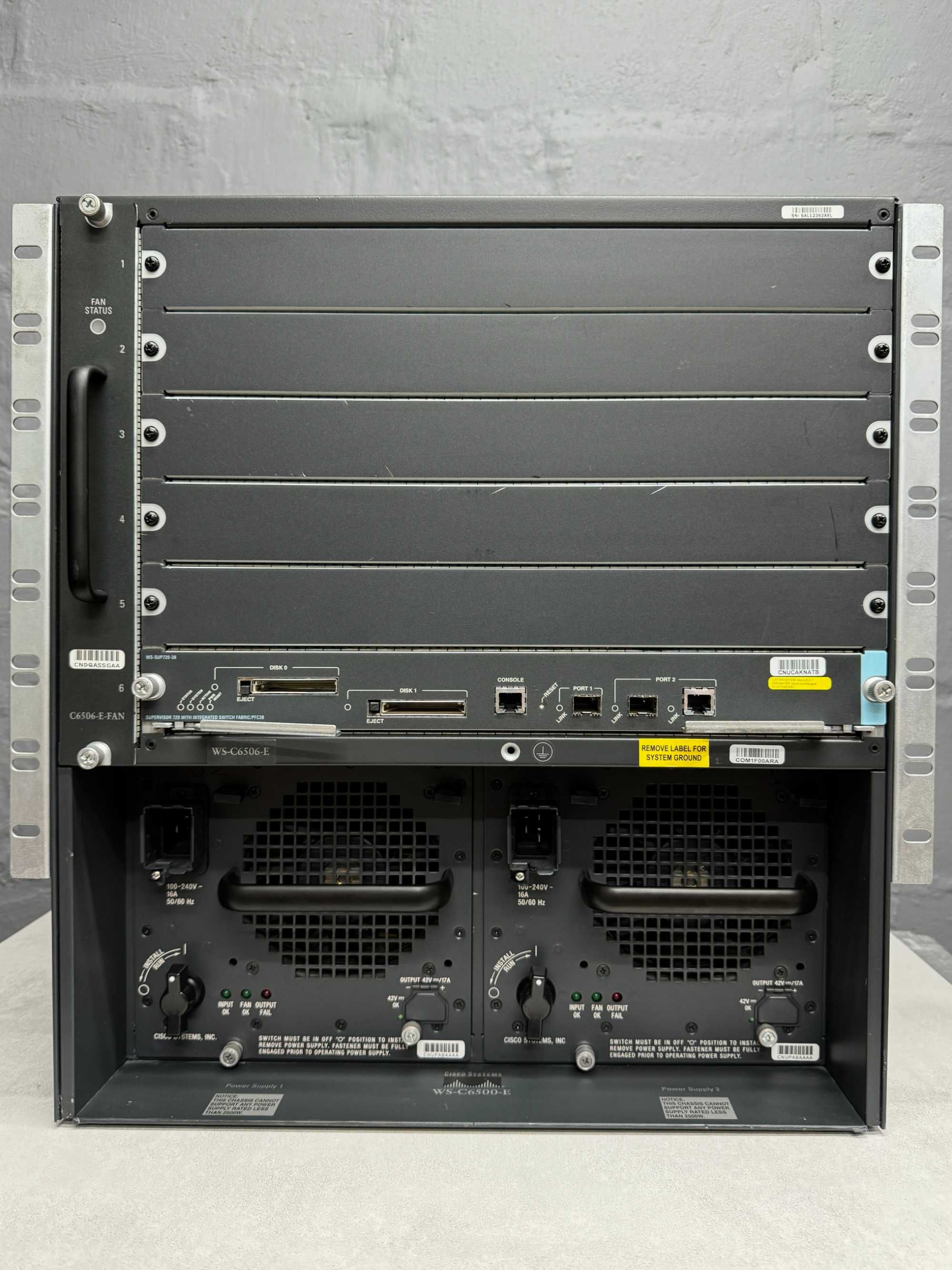 Шасси Коммутатор Cisco серии Catalyst 6500 (WS-C6506-E) нал/безнал