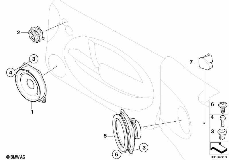 Głośnik przedni Harman Kardon BMW Seria: MINI R50 R52 R53 nr.mag 1/468