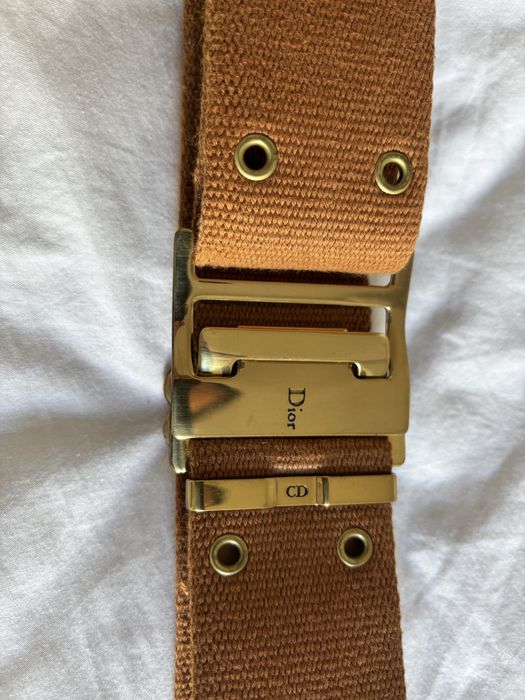 Cinto camel Christian Dior