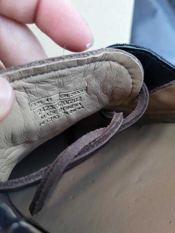 Чоловічі шкіряні мокасини zara лофери коричневі туфлі р. 40