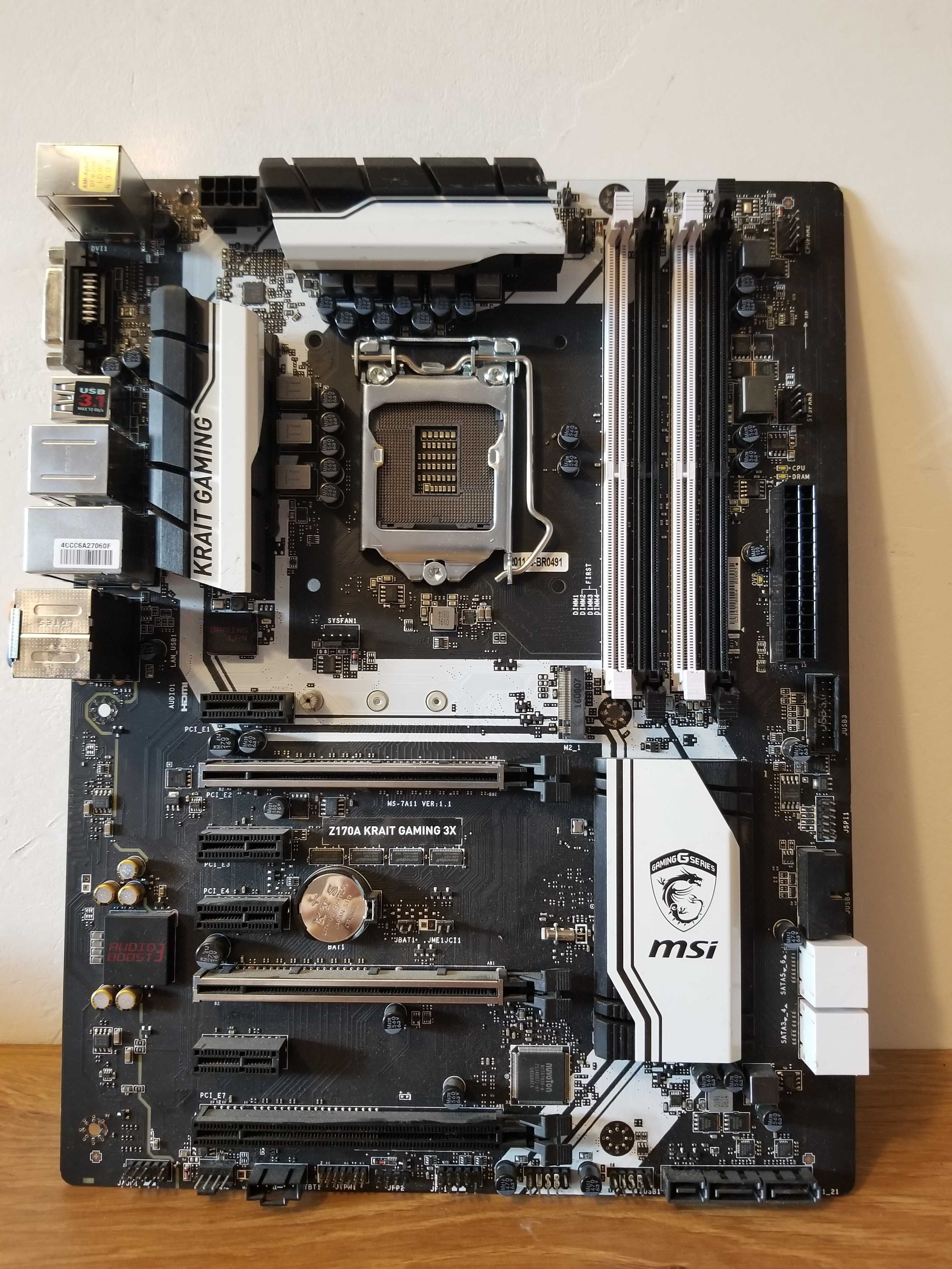 motherboard MSI Z170A KRAIT GAMING 3X сокет 1151 DDR4 пiд corei7/i5