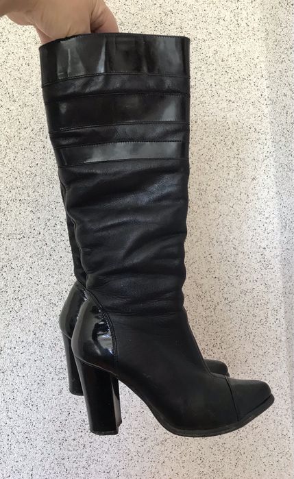 Шкіряні жіночі зимові сапожки, чоботи, сапоги 36 роз