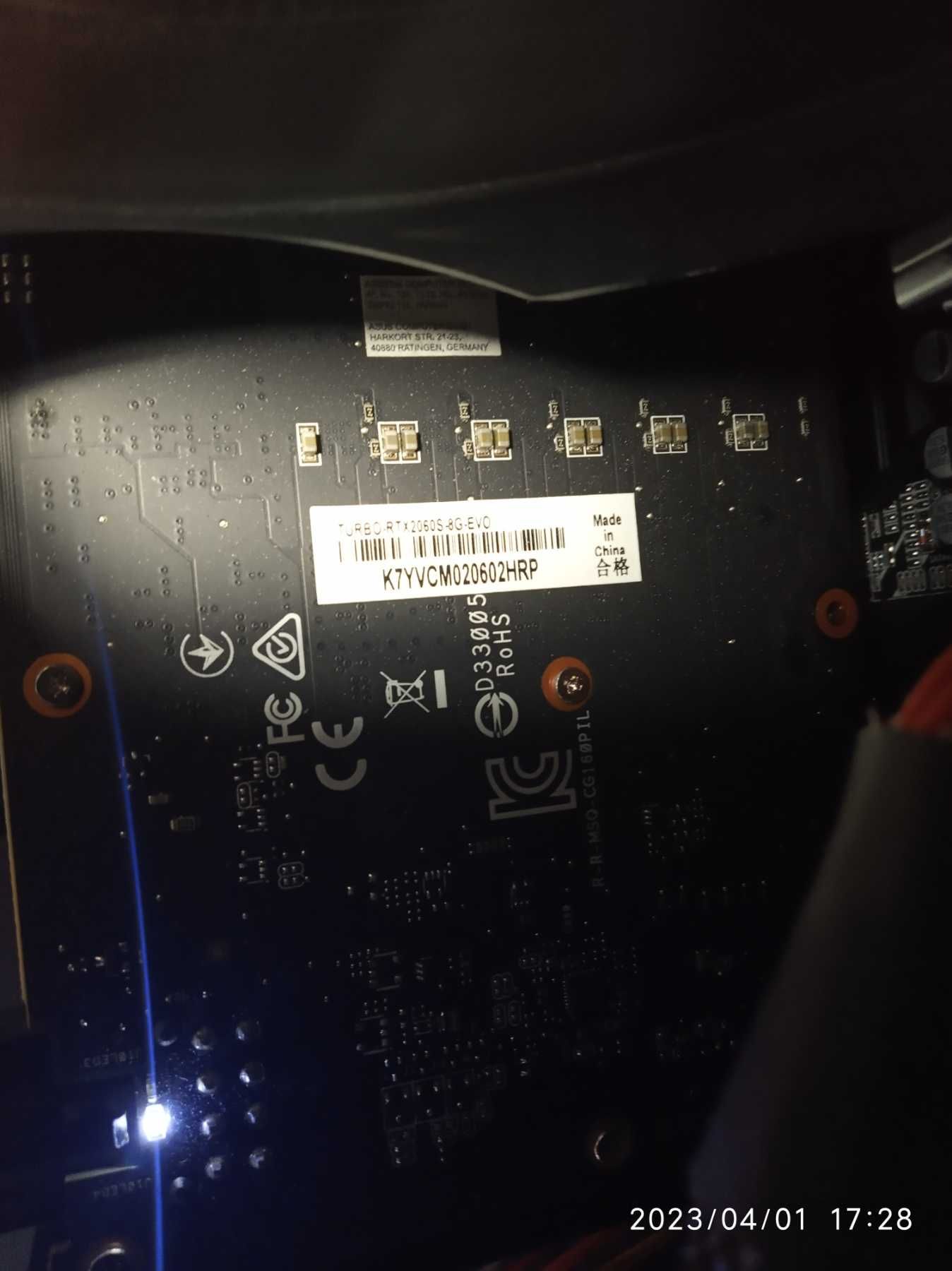Ігрова відеокарта ASUS TURBO RTX 2060 SUPER EVO 8Gb GDDR6 256bit HDMI