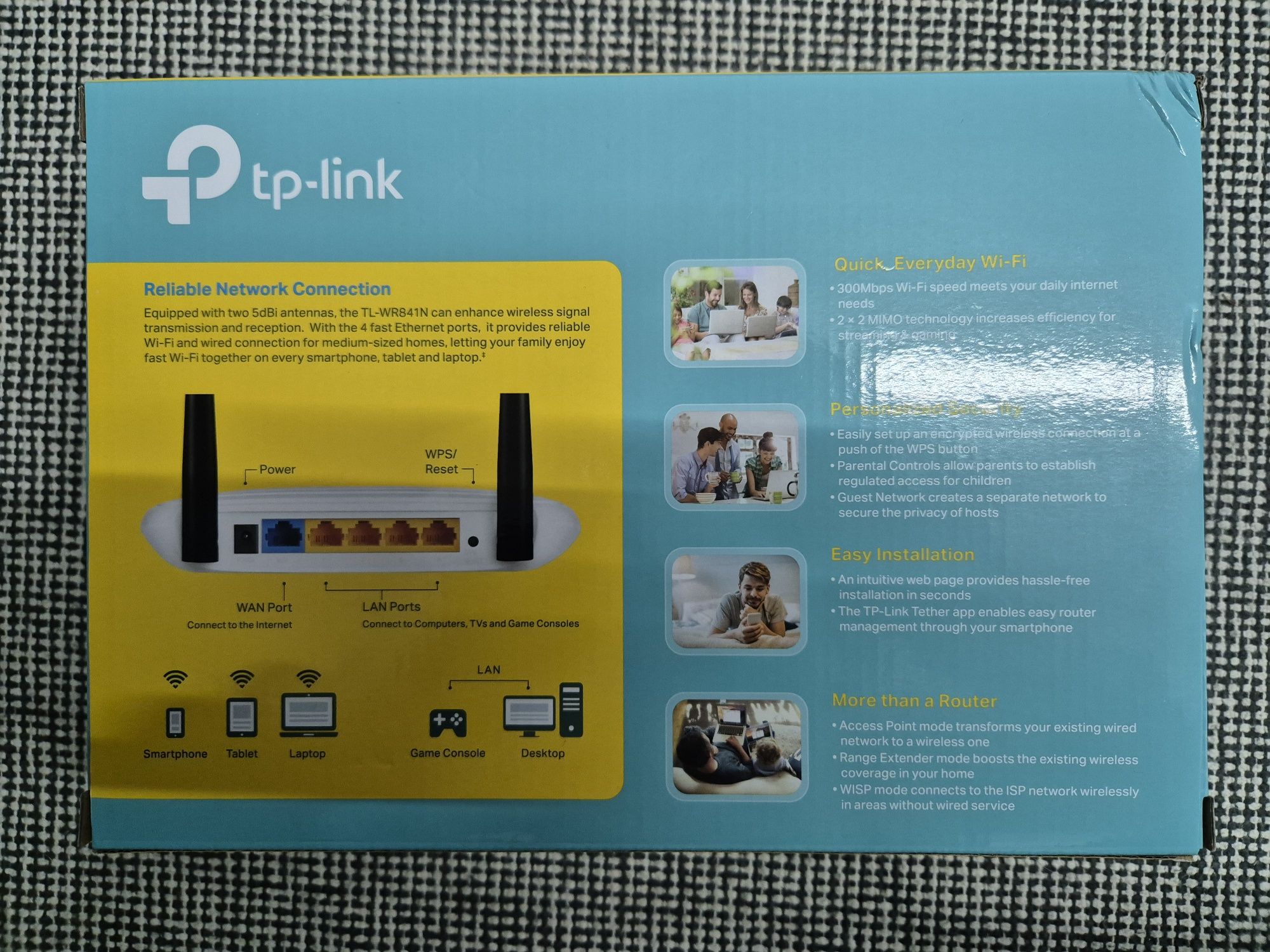 TP-Link TL-WR841N Router sem fios WiFi