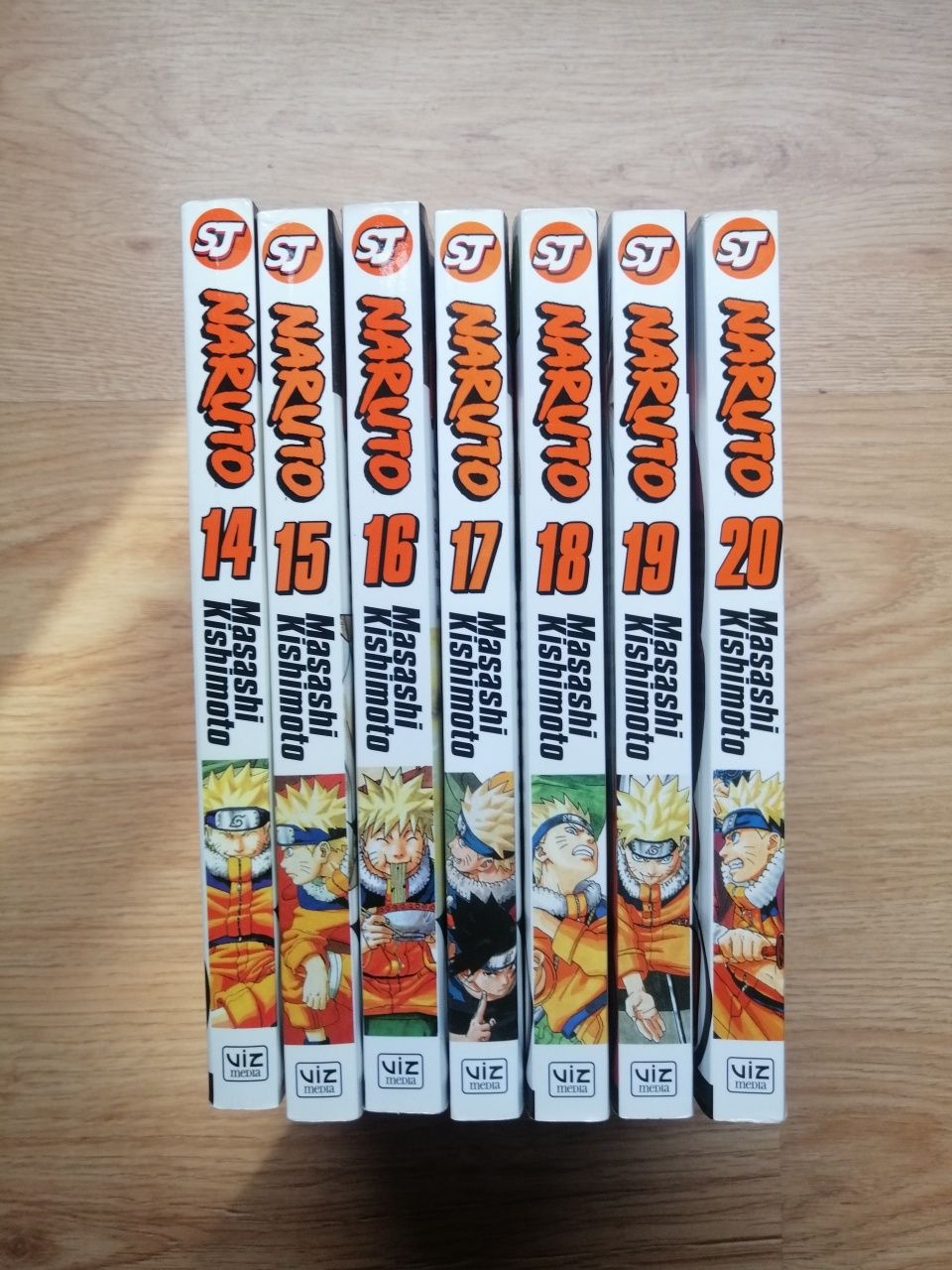 Naruto - Mangas em inglês (7 números seguidos-14,15,16,17,18,19,20)
