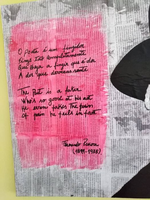 Pintura original Fernando Pessoa