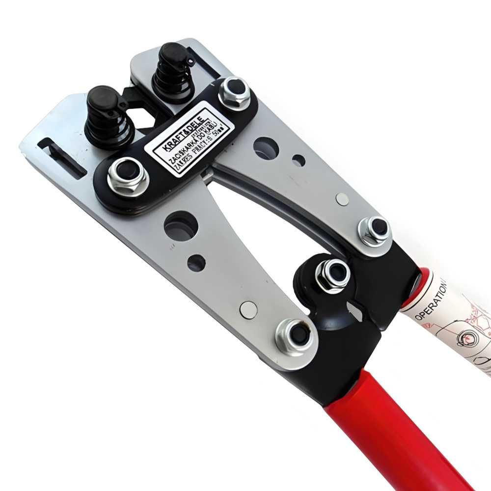 KRAFT&DELE Zaciskarka Praska Do Kabli Tulejek Końcówek 6-50mm KD10257