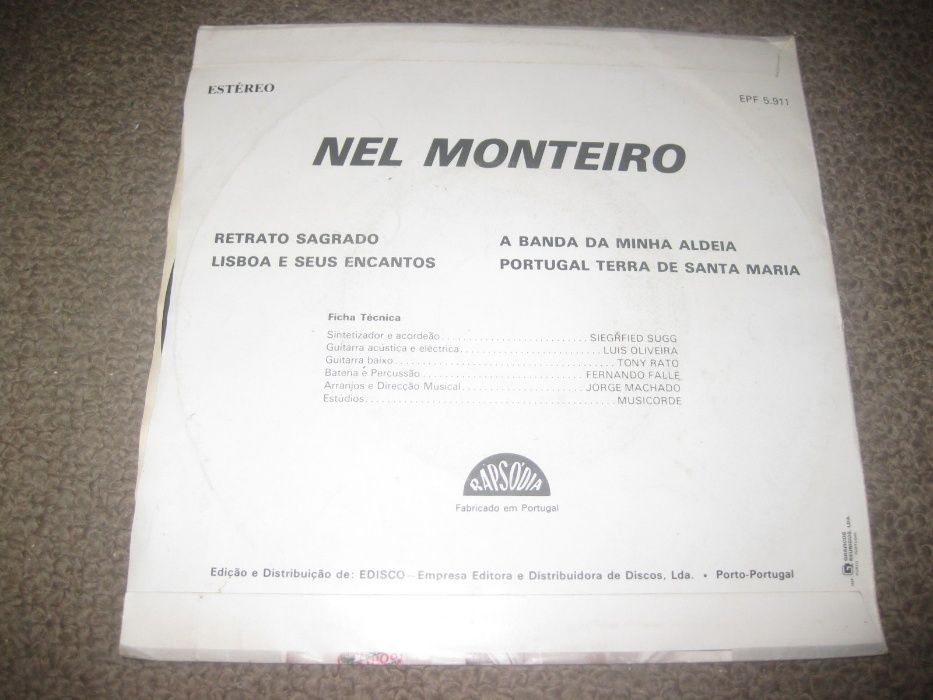 Vinil Single 45 rpm do Nel Monteiro "Retrato Sagrado"