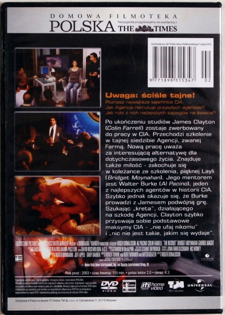 DVD Rekrut film DVD