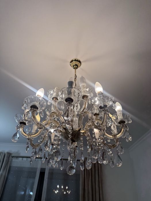 ŻYRANDOL i KINKIETY Palacowy kryształowa antyk Maria Teresa - DOSTĘPNY