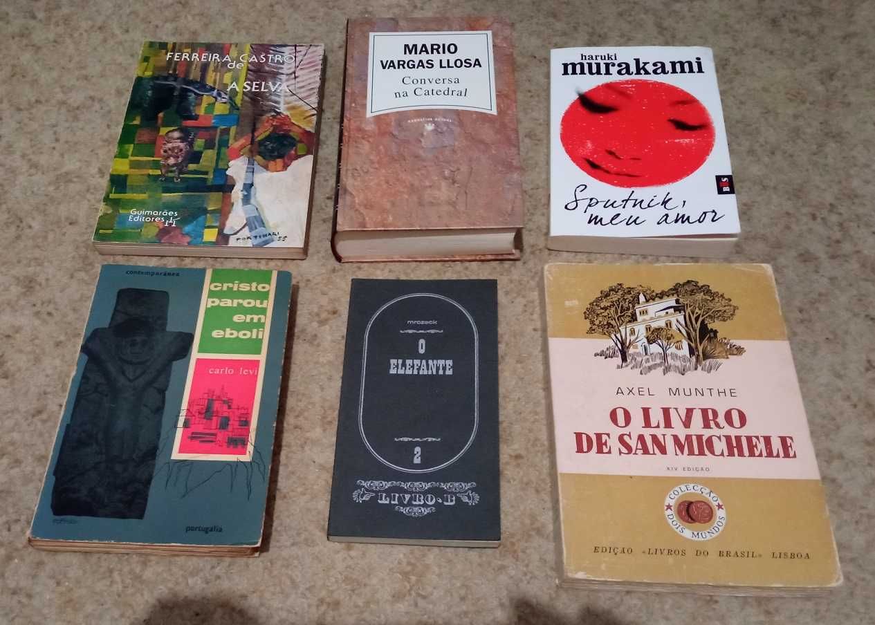 Lote de 30 livros Stendhal, Faulkner, Garcia Márquez, Sartre, etc