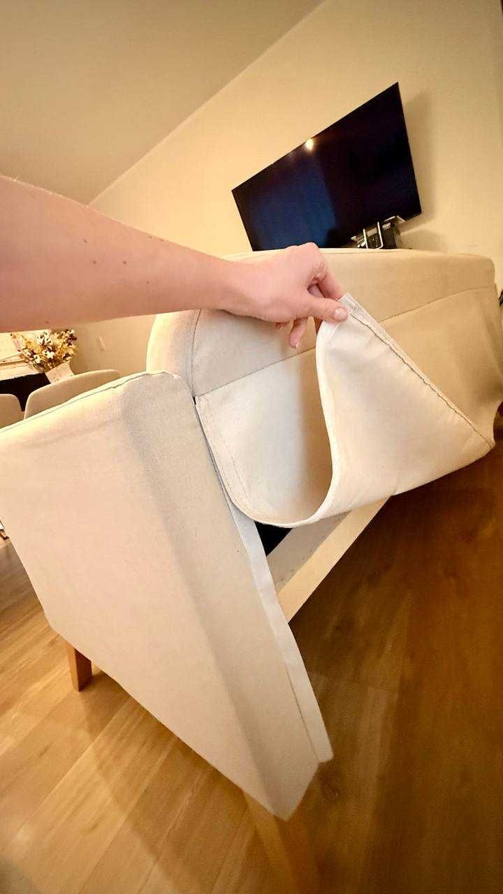 Kanapa / Sofa 3-osobowa, beżowa, IKEA, LINANÄS