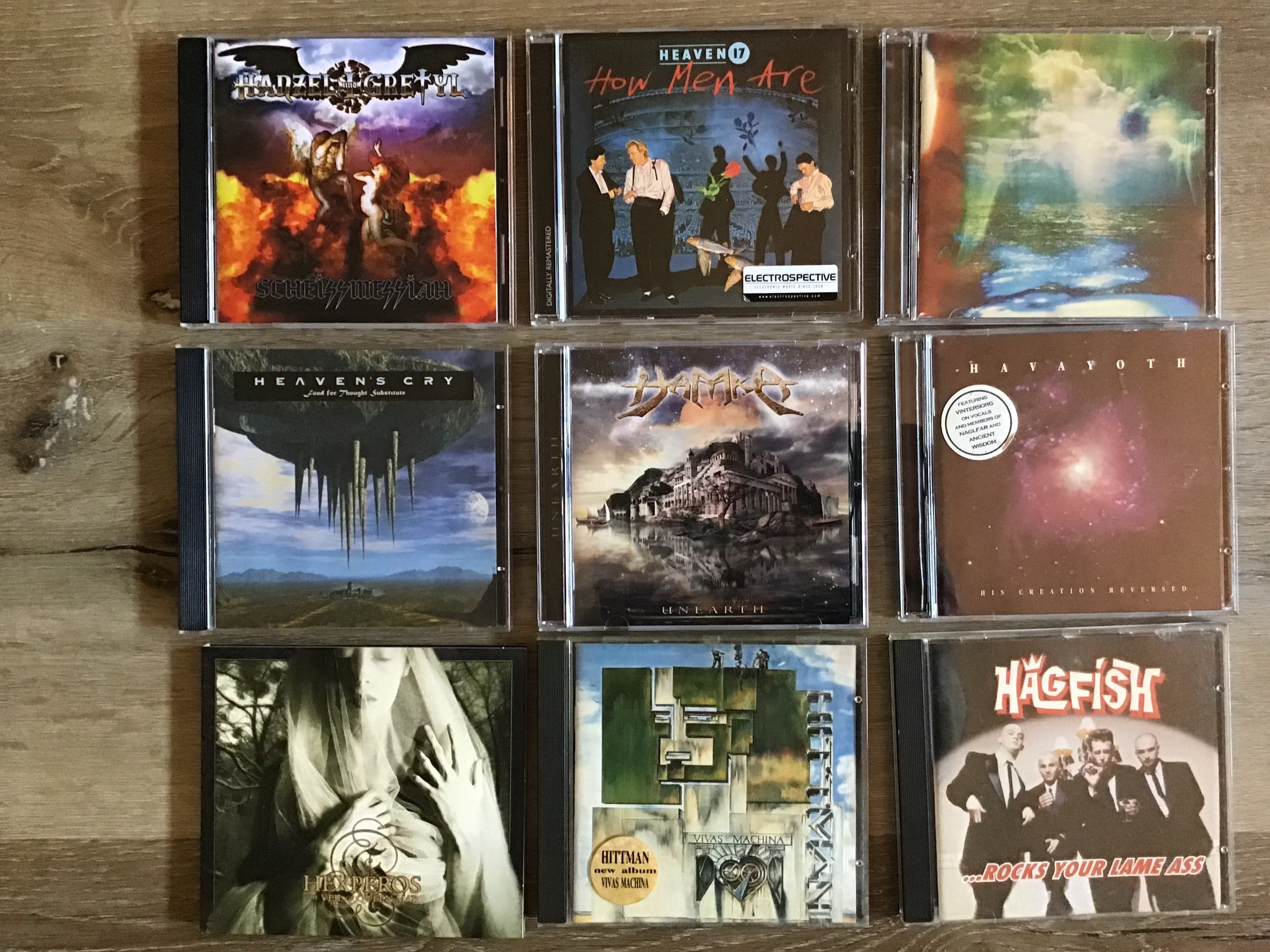 CDs metal , rock vários ,  letra G+H todos a 2€