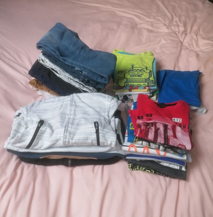 Paka ubrań r. 128 chlopiec