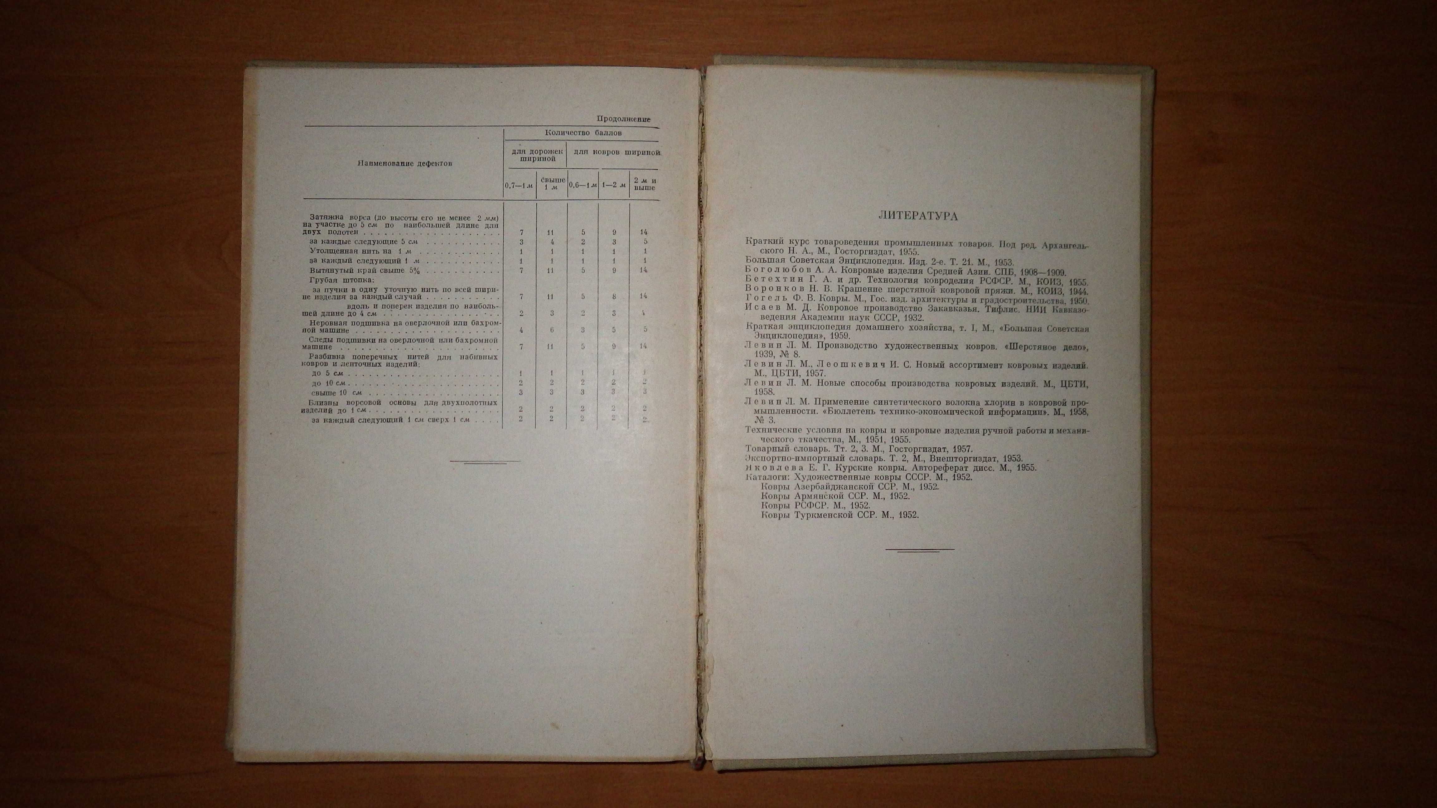 Книга "Ковры." Л. М. Левин, В. И. Свердлин, Москва, 1960