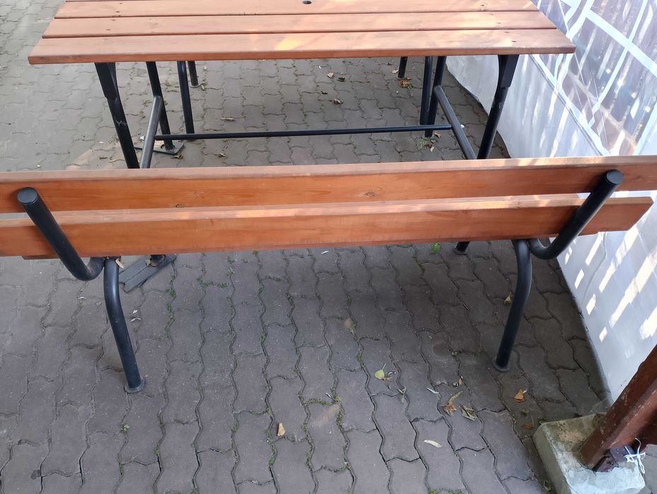 Stół z ławkami ogrodowe