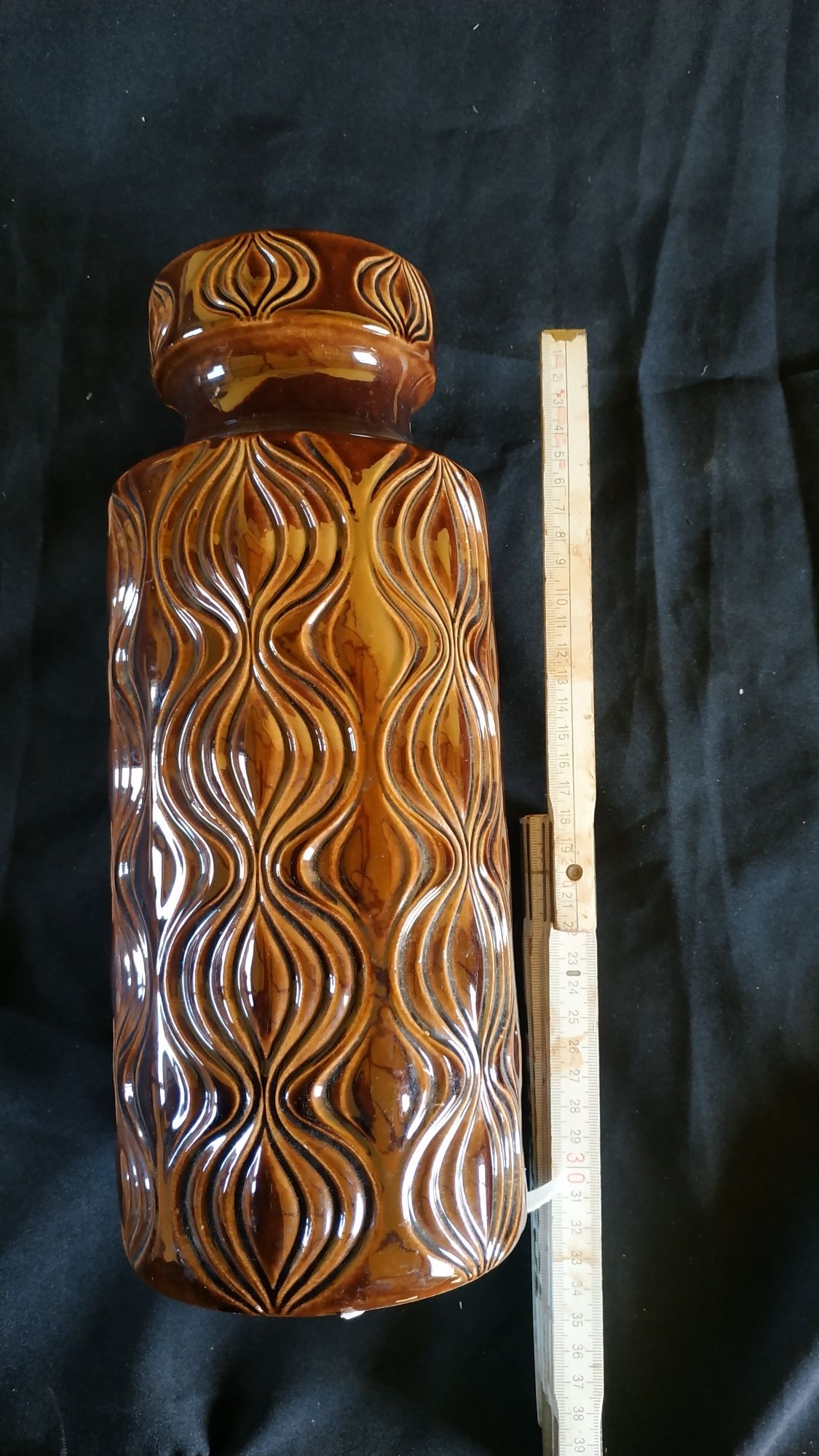 Brązowy Wazon ceramiczny w.germany sygnatura 285-30