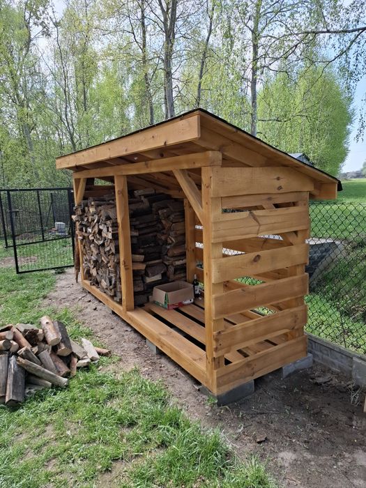 Drewutnia,impregnowana,zadaszona