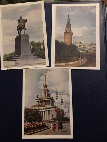 Открытка СССР 1956 изогиз архитектура города памятник