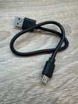 Kabel USB - micro USB krótki ok 25 - 30 cm czarny nowy dobra jakość