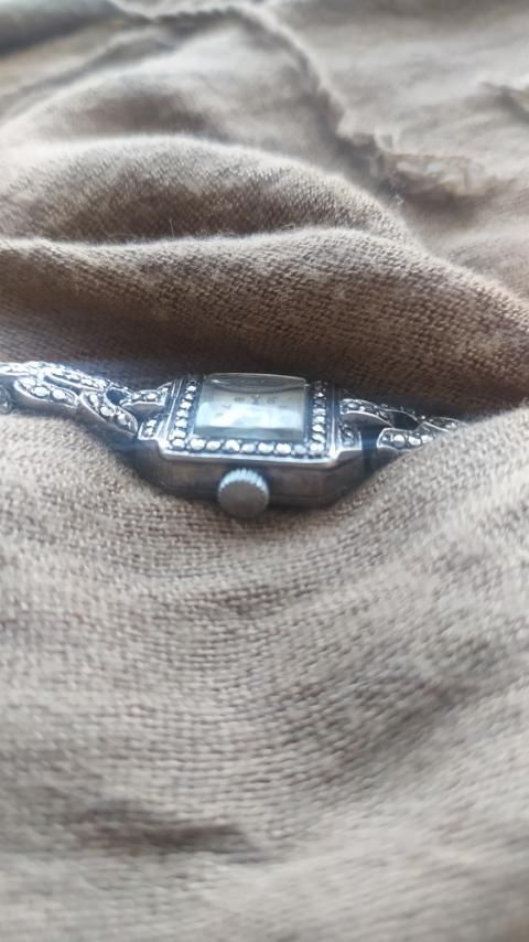 Винтажные часы серебро 925 с марказитами