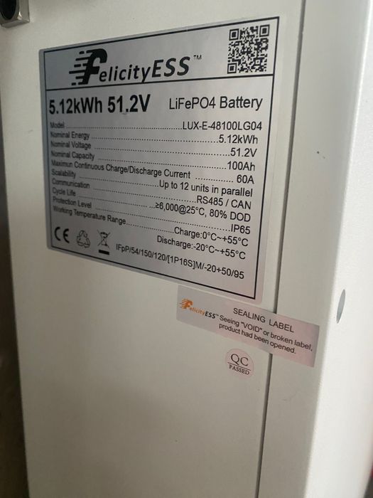 Magazyn energii 5.12KW Felicity ESS