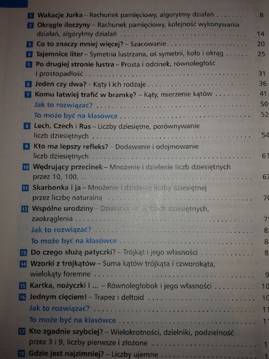 Podręcznik do matematyki 2001 matematyka zadania zbiór zadań klasa 5 V