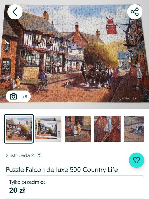 Puzzle Falcon, 4 pudełka