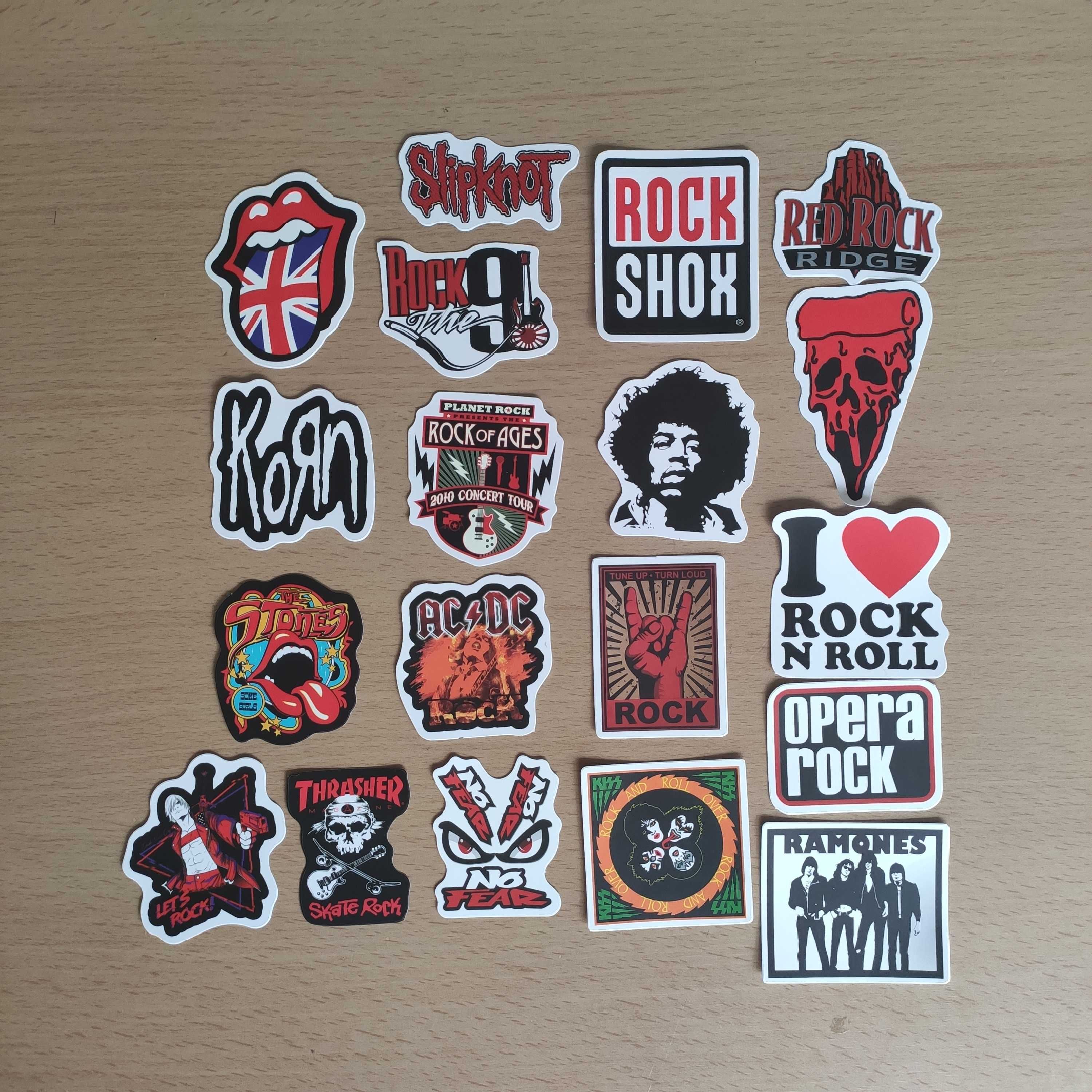 50 Autocolantes Adesivos Stickers Musica Rock