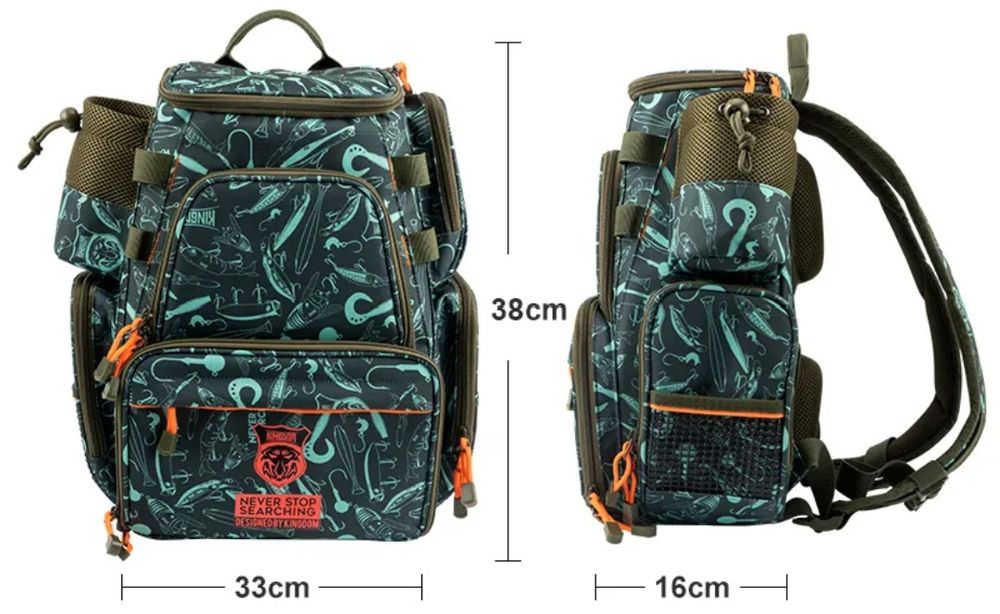 Plecak wędkarski 30l Kingdom wodoodporny