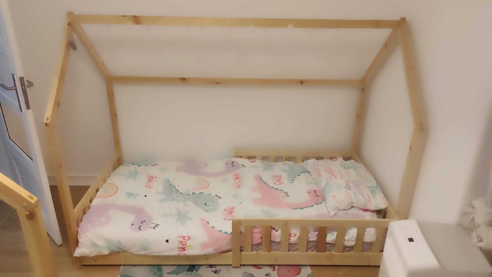 Cama Montessori de Madeira + Colchão