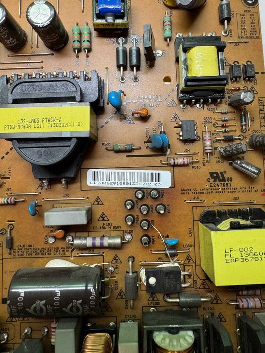 Działające płyty – zasilacz i płyta główna do telewizora LG 47LN575S